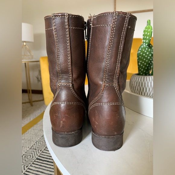 Steve Madden Brown Troopa Combat Boot Size 5.5 - Picture 10 of 14